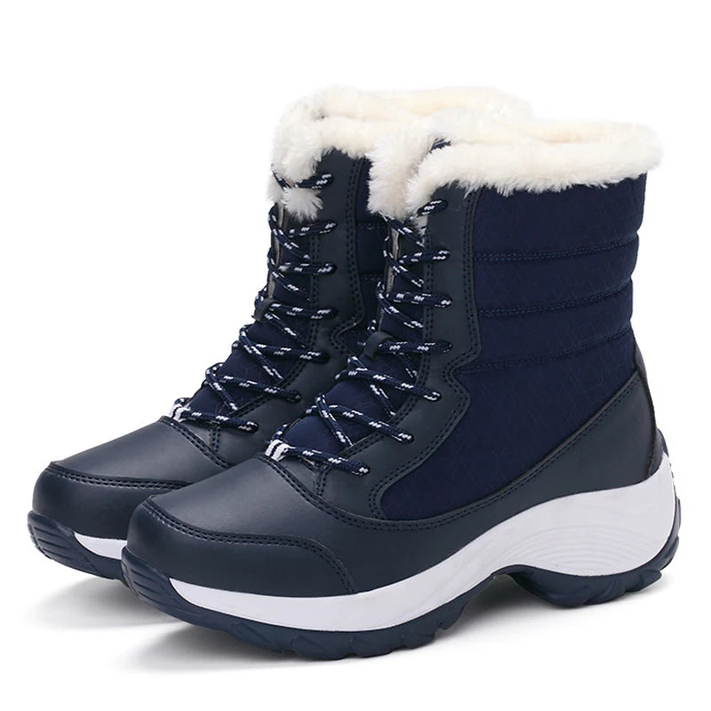 Women's Winter Boots - Lined - Water-Repellent - Platform Sole
