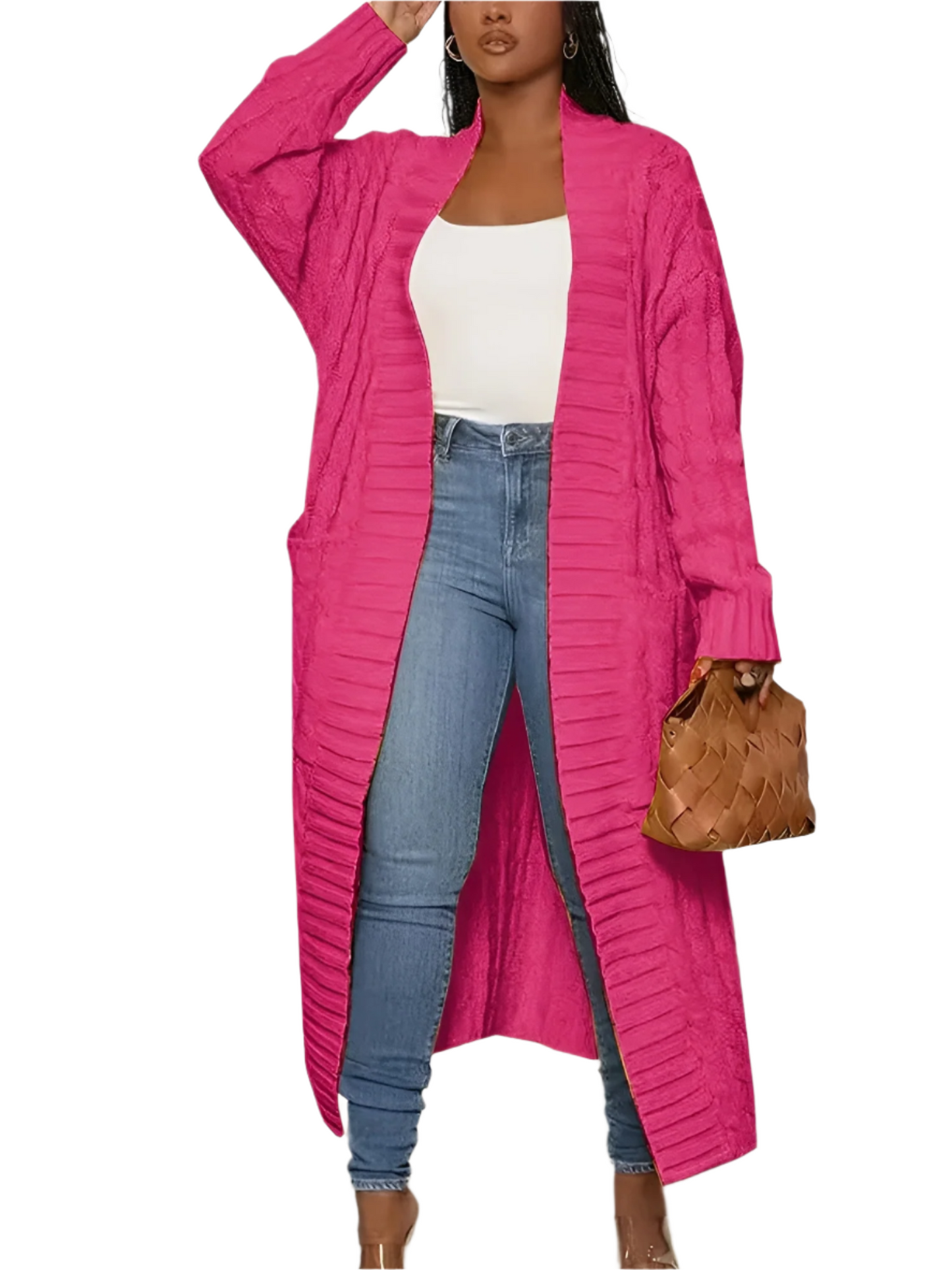 Elegant Women's Long Embroidered Jacket