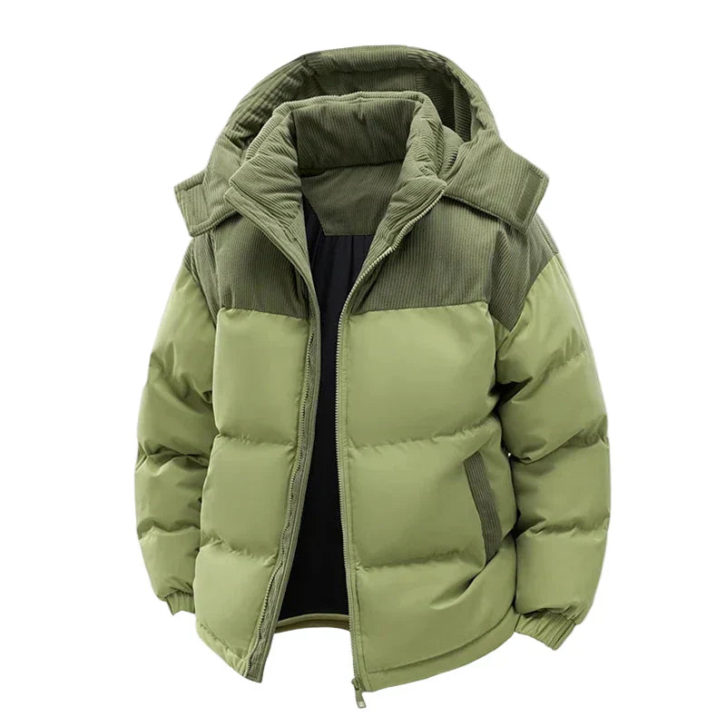 Women's Quilted Winter Jacket - Warm Outdoor Jacket with Hood
