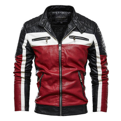 Moderne Lederjacke Herren Klassiker - IdealeKleiden