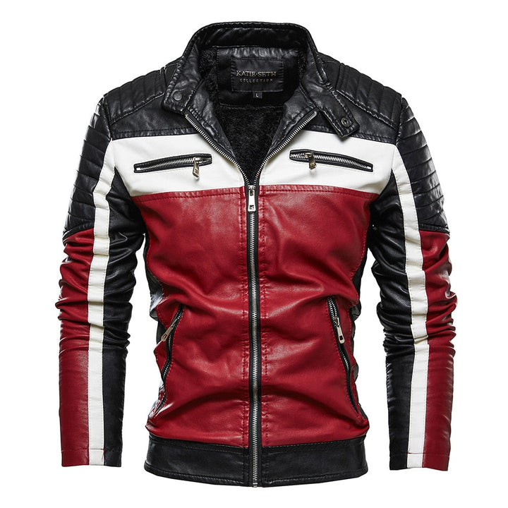 Moderne Lederjacke Herren Klassiker - IdealeKleiden