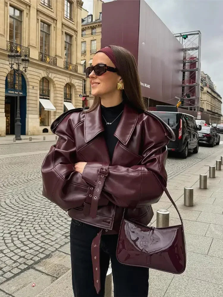 Stylish Women's Short Vintage Look Jacket