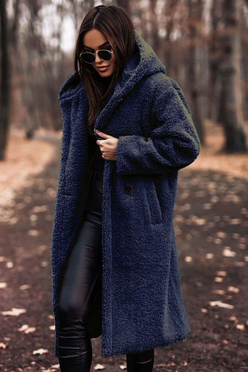 Women's Winter Coat Hooded Long Soft