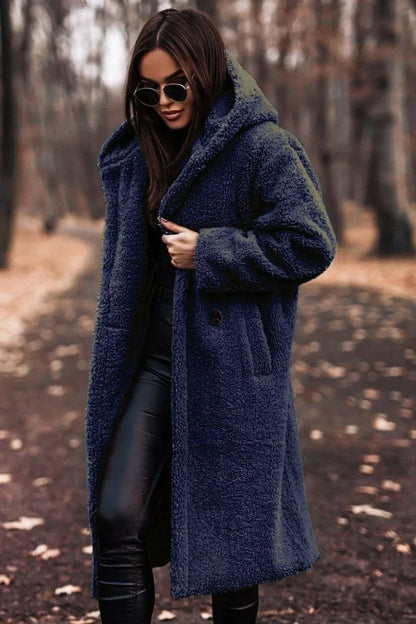 Women's Winter Coat Hooded Long Soft