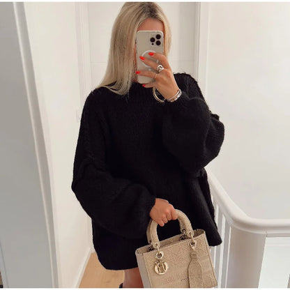 Bequemer Oversized Pullover Damen Weich
