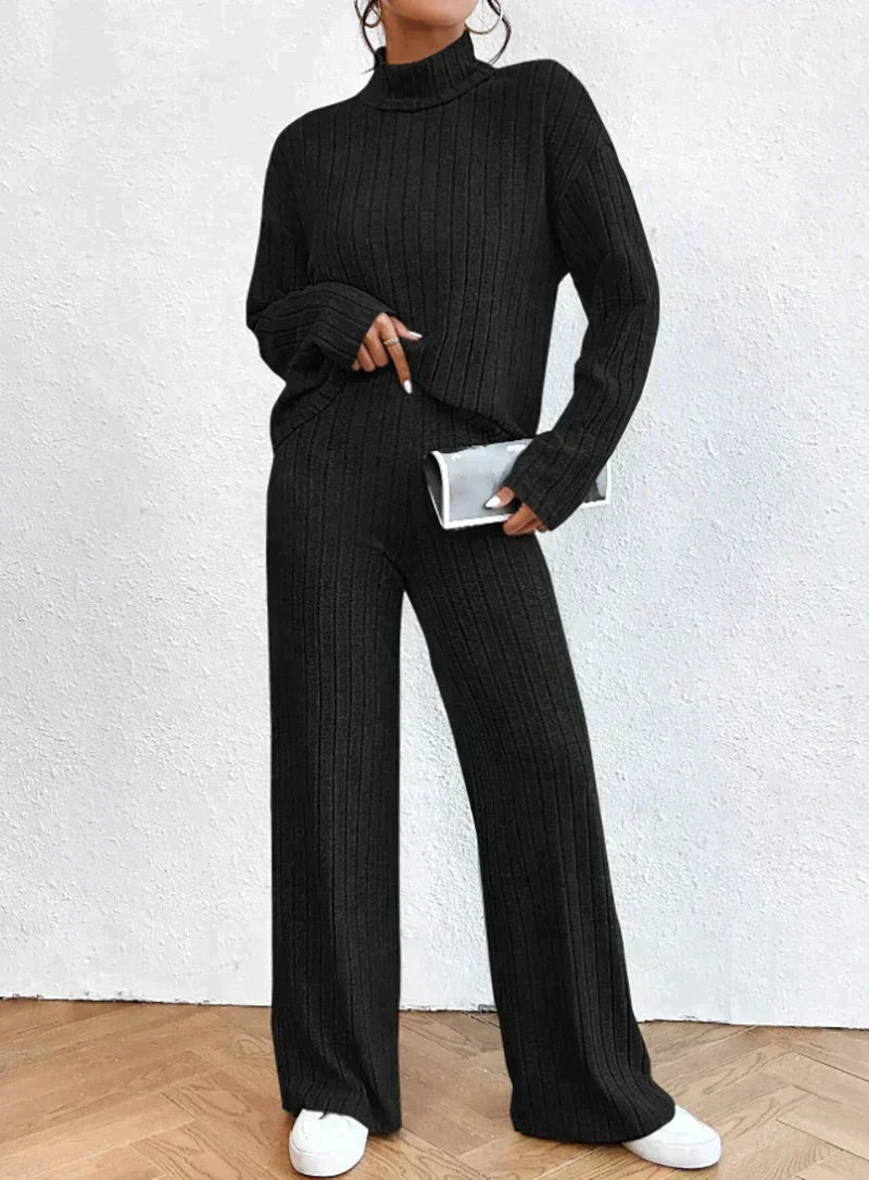 Women's Knitted Tracksuit Warmth and Comfort