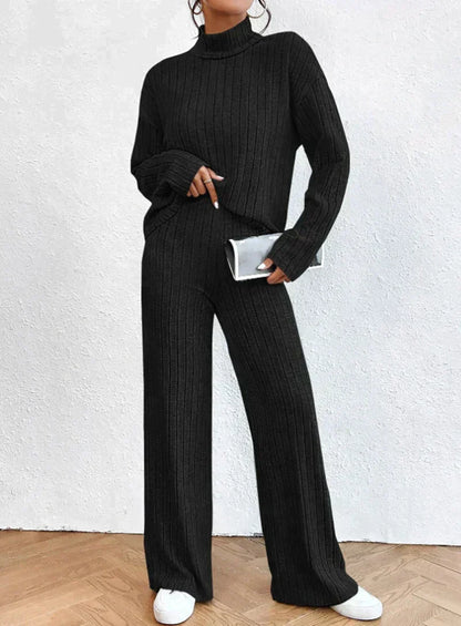 Women's Knitted Tracksuit Warmth and Comfort