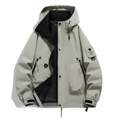 Men's Outdoor Jacket Hood Zipper