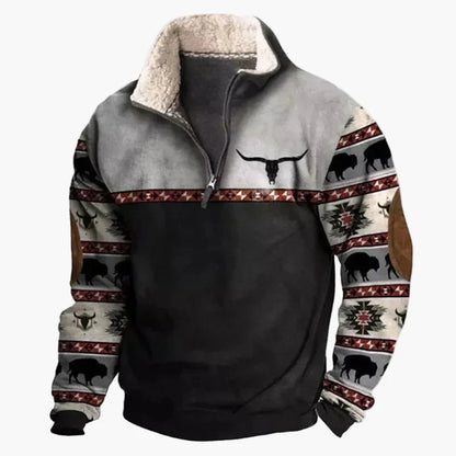 Stylish Western Pullover Aztec Pattern