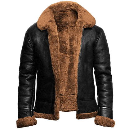 Genuine Leather Jacket Men Stylish Classic