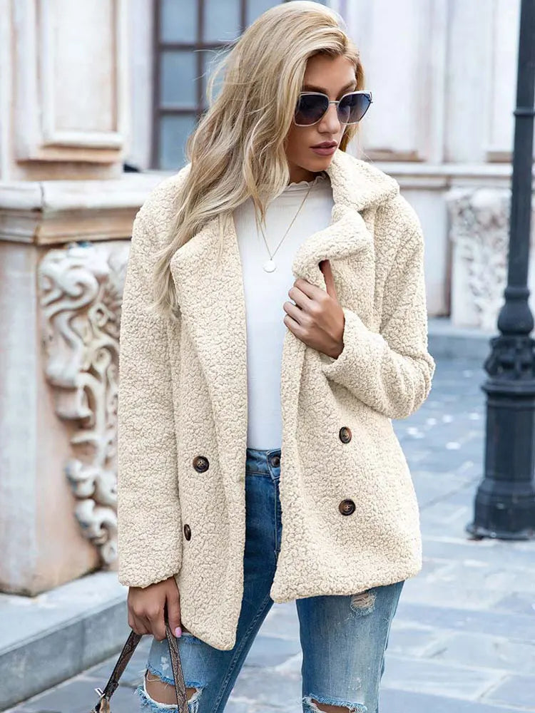 Soft Women's Jacket Teddy Coat Winter