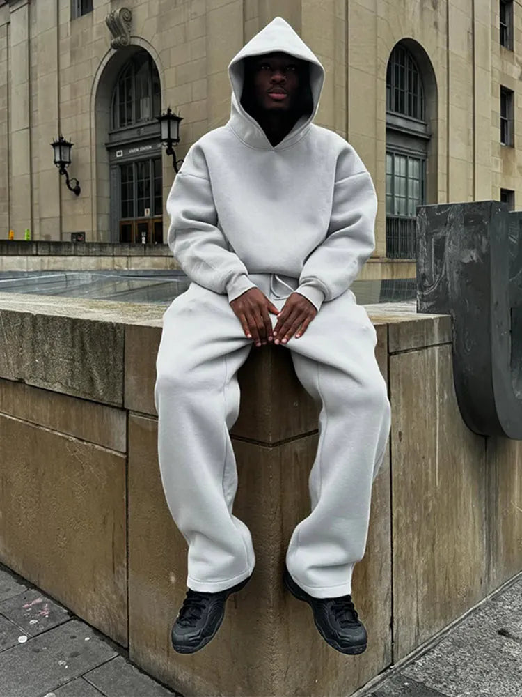 Bequemer Oversized Sportanzug Männer - IdealeKleiden