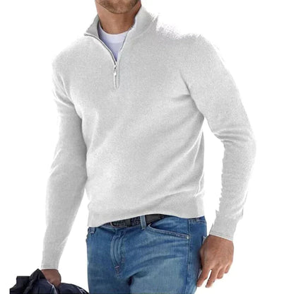 Men's modern zipper sweater