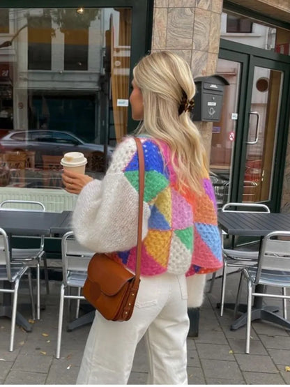 Streifen Pullover Offen Trendy - IdealeKleiden