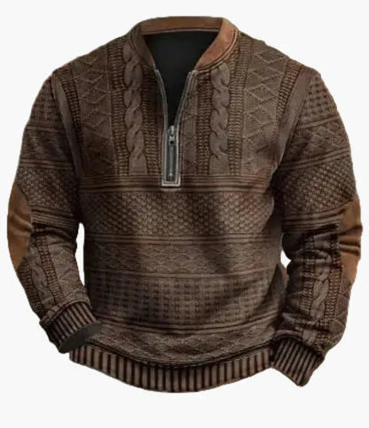 Men's Warm Modern Stand-Up Collar Pullover