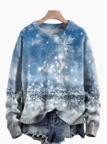 Christmas Sweater Festive 3D Embroidery