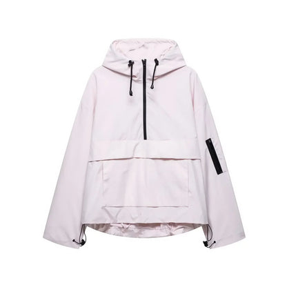 Damen Skijacke Elegante Kapuze Winterjacke