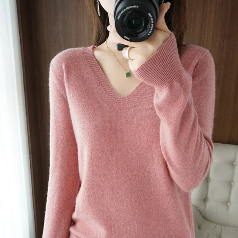 Comfortable V-Neck Sweater for Women