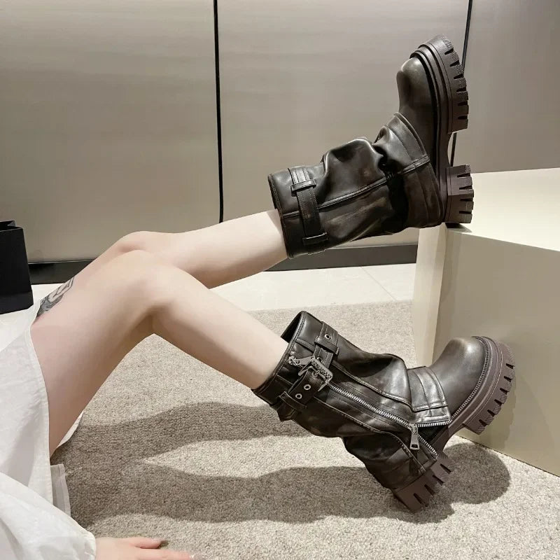 Combat Boots Ankle-High Stable
