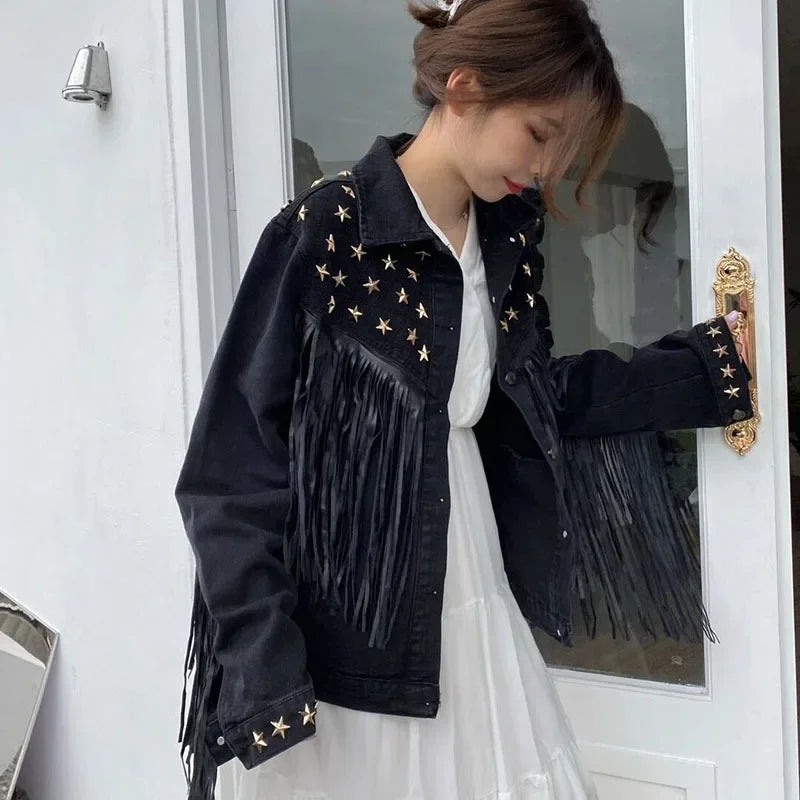 Stylish Women's Jacket Windswept Design