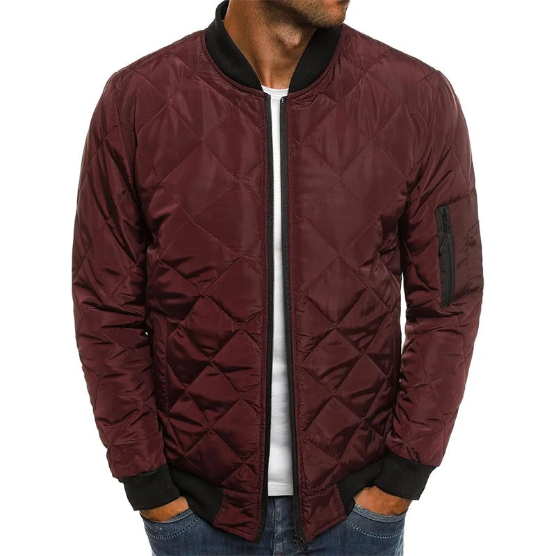 Stylish Cotton Jacket Diamond Pattern