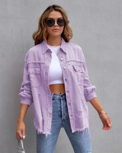 Large Denim Jacket Women Oversized Style