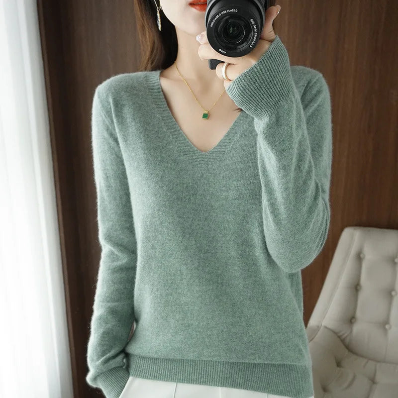 Comfortable V-Neck Sweater for Women