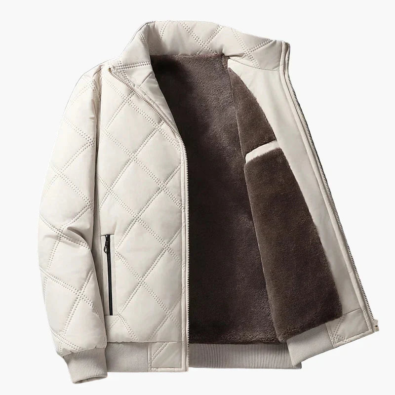 Winter Quilted Jacket Fleece Insulation