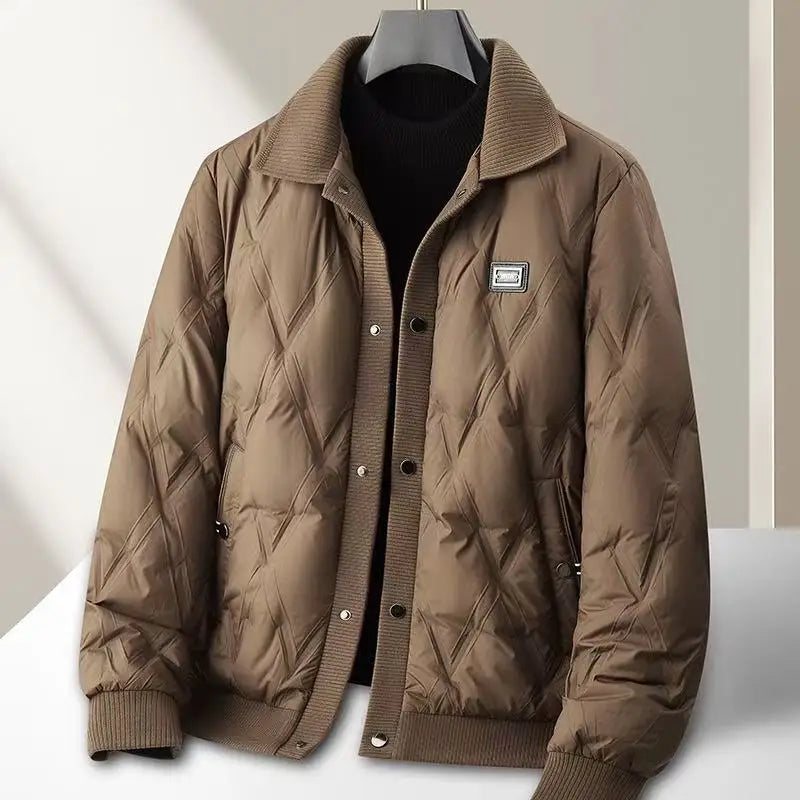 Padded Quilted Jacket Casual Modern with Zipper