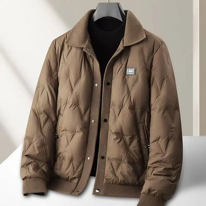 Padded Quilted Jacket Casual Modern with Zipper