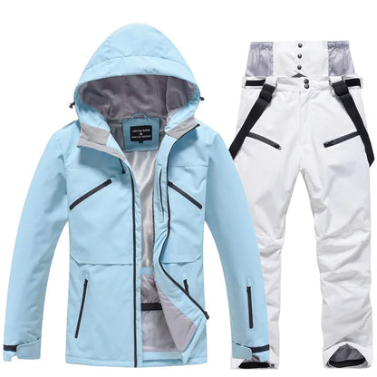 Unisex Two-Piece Warm Ski Suit