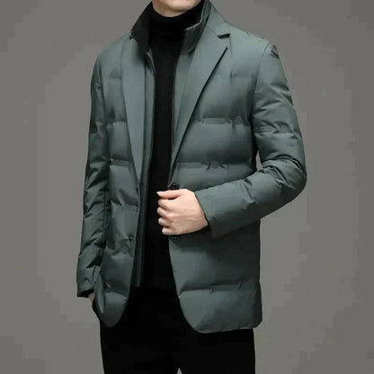 Men's Quilted Jacket 2-Piece Warm Insulated
