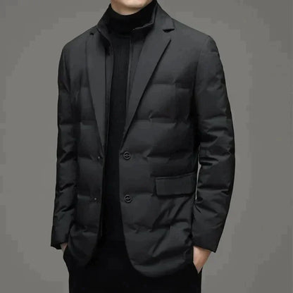 Men's Quilted Jacket 2-Piece Warm Insulated