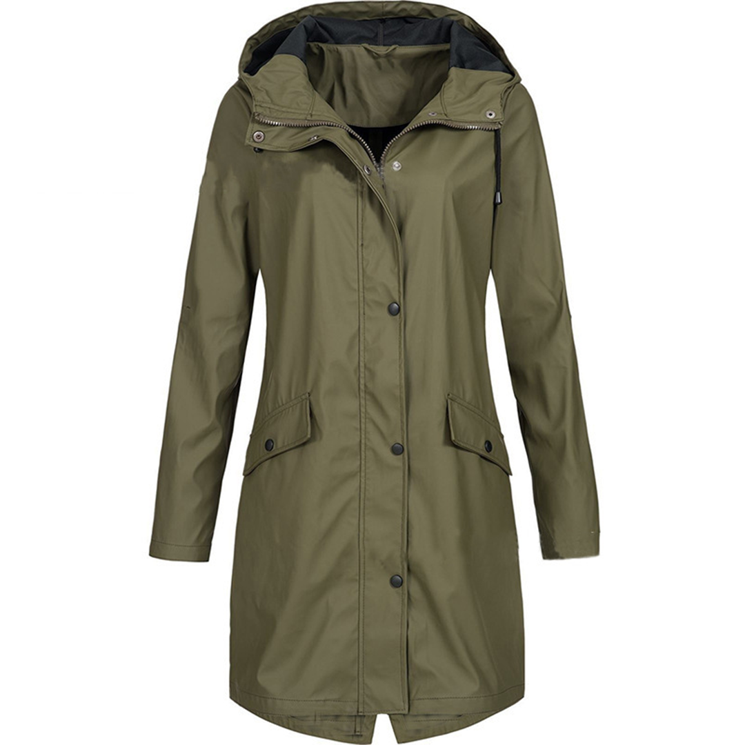 Autumn Raincoat Elegant Women