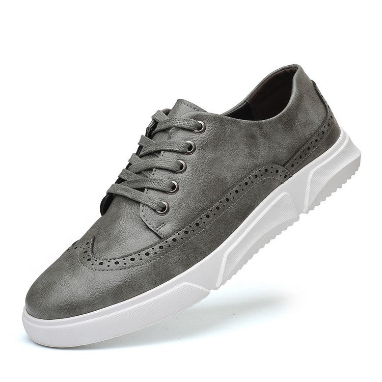 Stilvolle Herren Sneaker Leder Schuhe