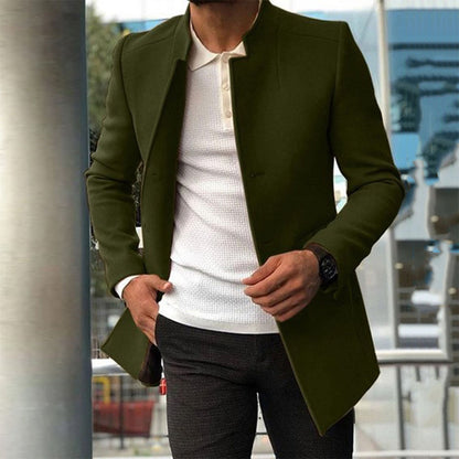 Men's Winter Coat Stand-up Collar Slim Fit