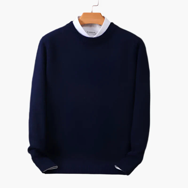 Elegant Business Sweater with Collar