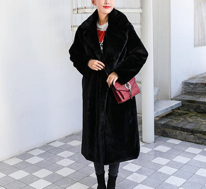 Women's Plush Long Soft Winter Coat
