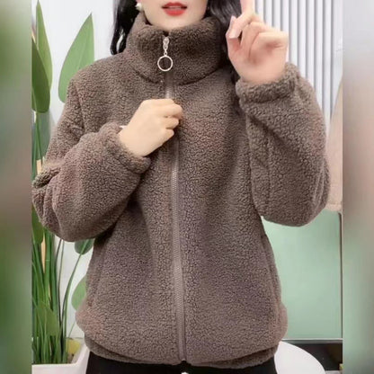 Fashionable Teddy Jacket Loose Fit
