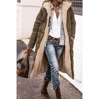 Hooded Coat Women Fleece Comfortable