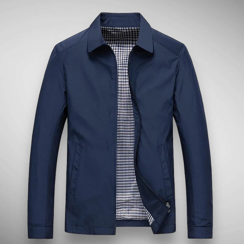 Men's Plaid Classic Harrington Jacket