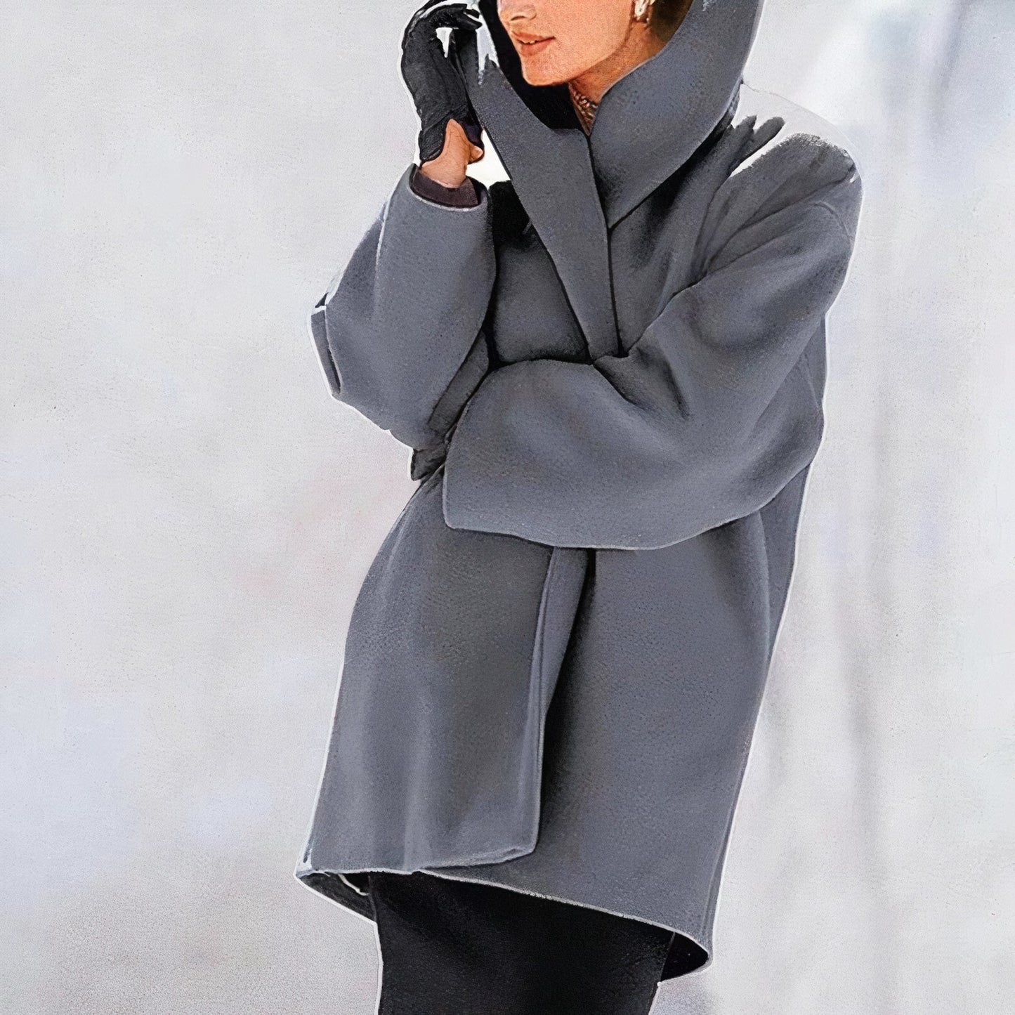 Women's Winter Jacket Warm Hooded Parka Midi