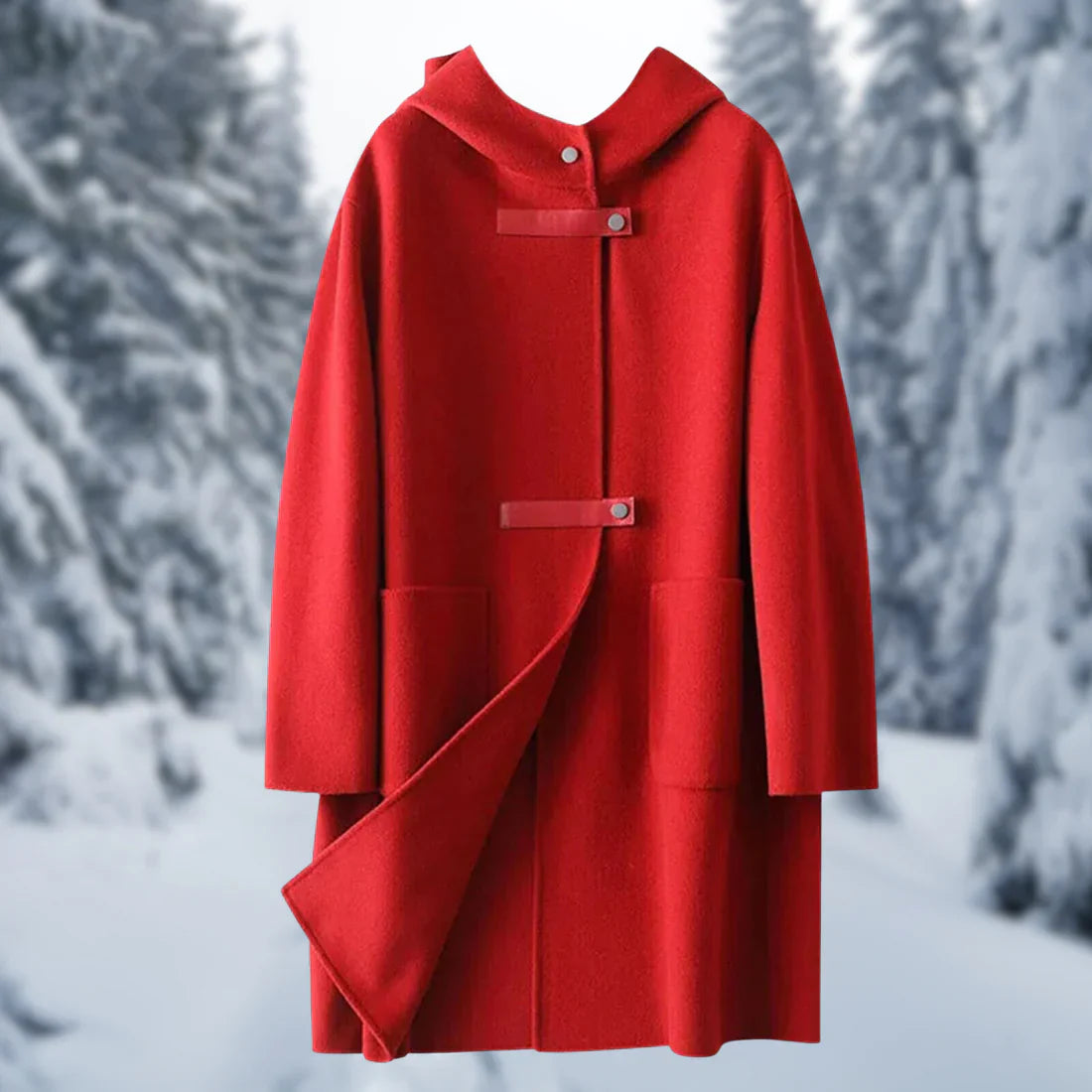 Stylish Women's Jacket Cashmere Warm Hooded