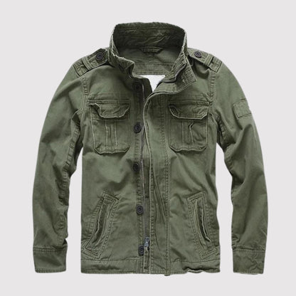 Stylische Jeansjacke Retro Design Vieltaschig - IdealeKleiden