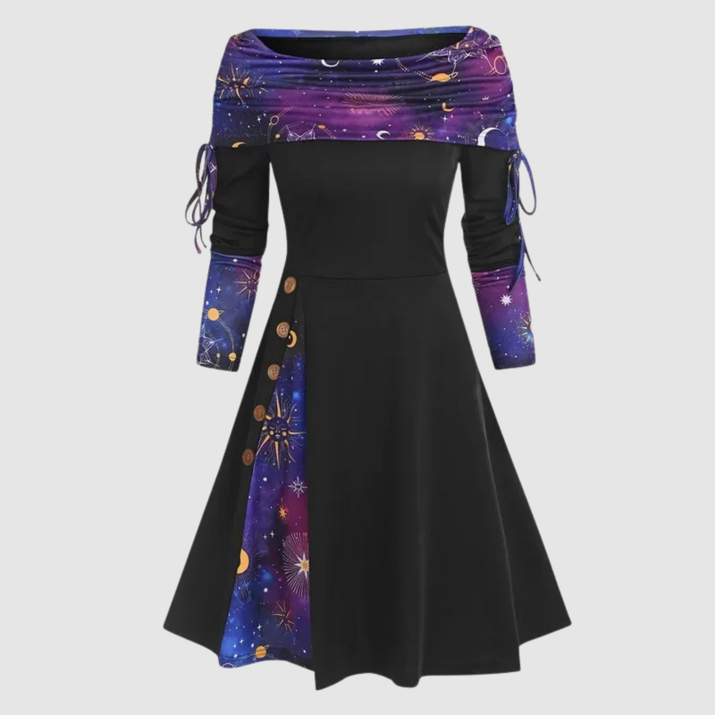 Christmas Dress Off Shoulder Long Sleeve Elegant