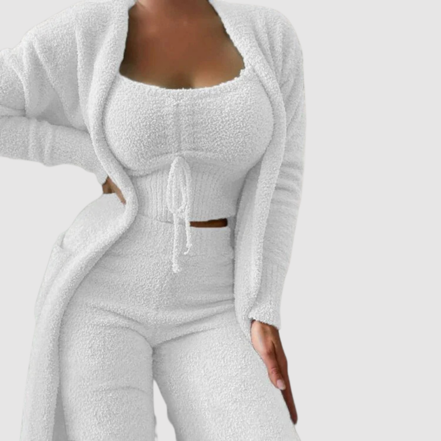 Women's Pajama Set 3 Pieces Comfort