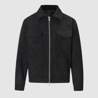 Elegant Leather Jacket Classic Cut