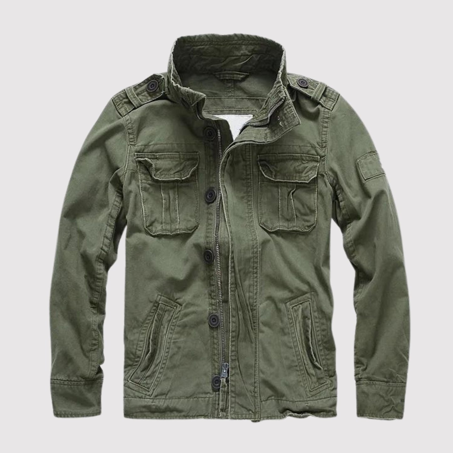 Retro Jeansjacke Vieltaschig Vintage Style - IdealeKleiden