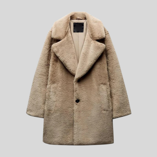 Damen Teddyjacke Klassisch Elegantes Design - IdealeKleiden