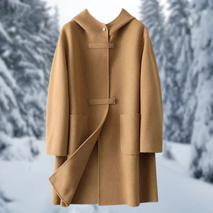 Stylish Women's Jacket Cashmere Warm Hooded